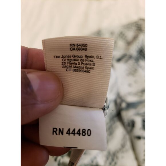 Rachel Roy, sleeveless, snakeskin print, hi-low top, blouse, size L - Picture 6 of 9